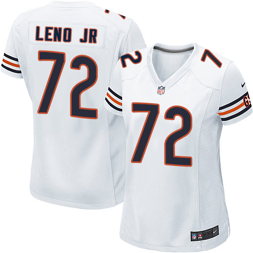 Women's Game Charles Leno Nike Jersey White Road - #72 NFL Chicago Bears